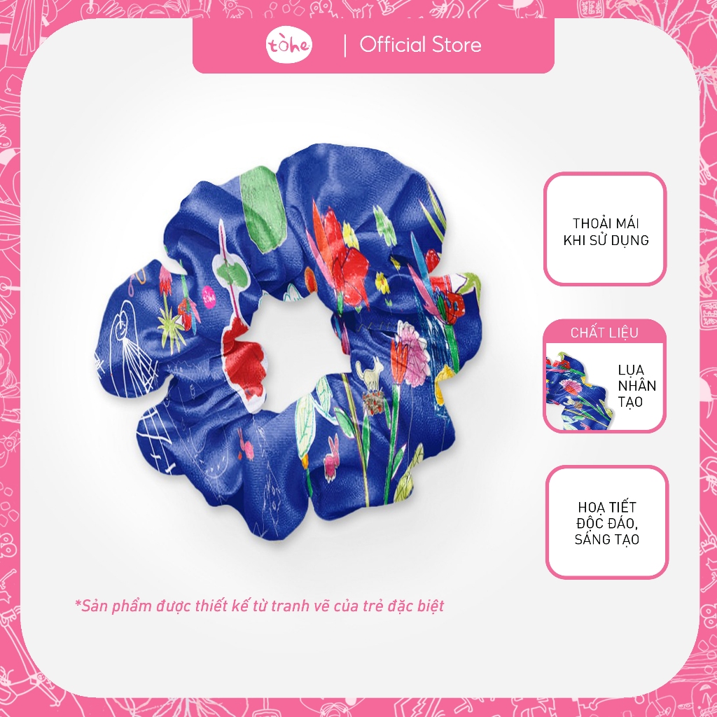 Dây buộc tóc Scrunchies lụa nhiều màu sắc, set scrunchies to phồng cột tóc, đeo tay, làm quà tặng