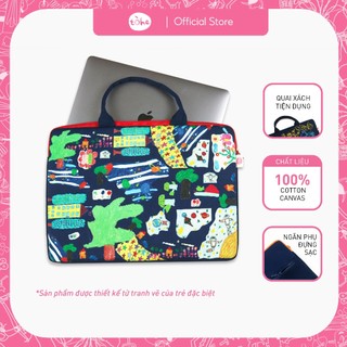 Túi chống sốc laptop 13 - 15 inch đa năng (có ngăn đựng sạc) [Made by Tòhe]