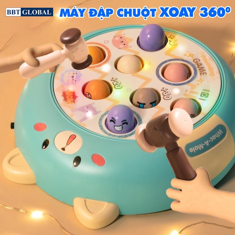Đồ chơi đập chuột bằng cho bé xoay 360 độ BBT Global