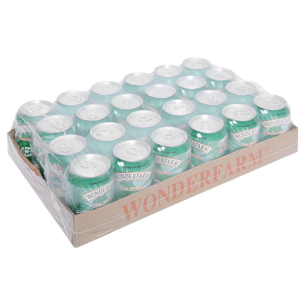  Thùng 24 lon trà bí đao Wonderfarm 310ml 