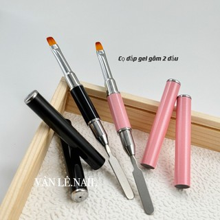 Cọ đắp gel gôm 2 đầu đắp móng nail
