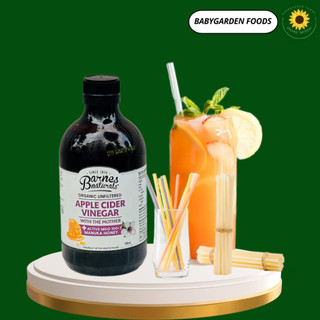 Giấm táo mật ong Manuka hữu cơ chai 500ml Barnes Naturals - Organic Apple Cider Vinegar