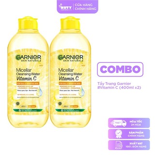 Nước Tẩy Trang Garnier Vitamin C Làm Sáng Da Micellar Cleansing Water Vitamin C