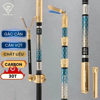 Gác cần câu đài cán vợt câu đơn thiên xuyên săn hàng chất liệu carbon 30t siêu cường cao cấp pkt-25