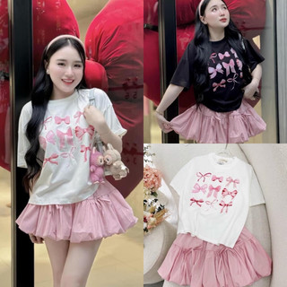 Set bộ chân váy kèm áo nhiều hoa