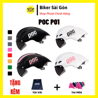 Mũ Bảo Hiểm Thể Thao Poc 01, Nón Xe Đạp Poc P01 Hàng Chính Hãng Có Túi Và Hộp - Biker Sài Gòn