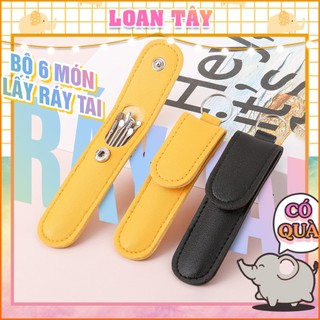 Combo 6 Cây Lấy Ráy Tai Đựng Bao Da Siêu Cưng L2561