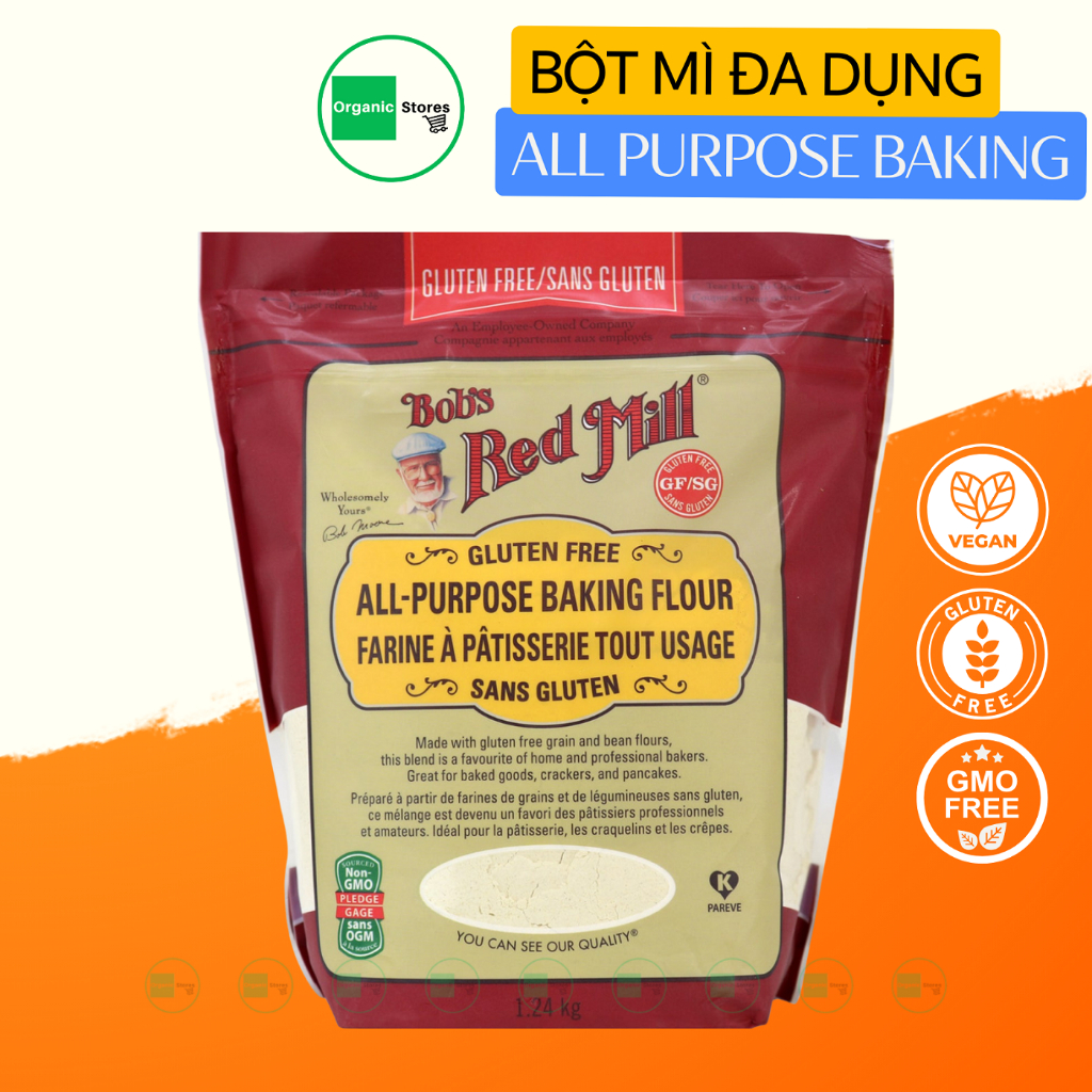 Bột mì đa dụng làm bánh Gluten Free (All purpose baking flour gluten free) 1.24kg - Bob's Red Mill