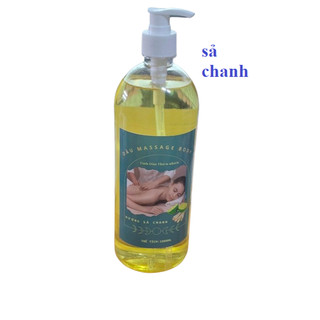 1 Lít Dầu Massage Body Tinh Dầu Sả Chanh Thiên nhiên 100% dùng cho mọi loại da