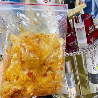 Bánh Tráng  Phơi Sương Trộn Sate Hành Phi Siêu Dẻo Cay Thơm (không kèm tắc )  - Nga Nga Food