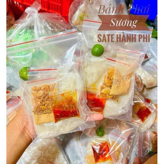 Bánh Tráng Phơi Sương Rìa Satế Hành Phi