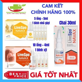 [Hỏa Tốc HCM] Xịt Mũi Livespo Navax - Nước Muối Sinh Lý LiveSpo NAVAX Giúp Giảm Nguy Cơ Viêm Đường Tai, Mũi, Họng