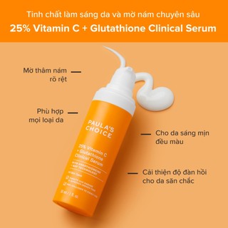 Tinh Chất Vitamin C 25% Làm Đều Màu Da, Xóa Mờ Thâm Nám, Tàn Nhang và Ngăn Ngừa Lão Hóa Paula's Choice C25 Super Booster