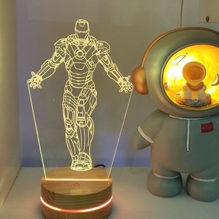 Đèn Led 3D Ironman Decor bàn học bàn làm việc quà tặng bạn trai quà sinh nhật