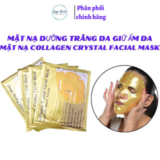 Mặt nạ collagen Vàng, Mặt nạ dưỡng trắng mịn da collagen- dạng miếng tiện dụng