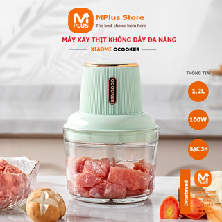 Máy xay thịt đa năng không dây Xiaomi Qcooker CD-JR01W  máy xay thực phẩm đa năng dung tích 1,2L, 4 lưỡi dao sắc bén