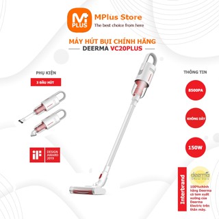 Máy hút bụi cầm tay không dây Deerma VC20 Plus pin 2200mAh lực hút 8kPa cực khỏe Design Award 2024