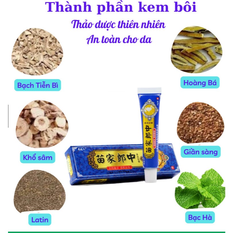 [kem xanh] Kem Bôi da liễu, Kem Bôi Nấm Xanh Chuyên Dùng Bôi Ngoài Da Nấm Ngứa, Hắc Lào, Vảy Nến, Á Sừng.anhduy1