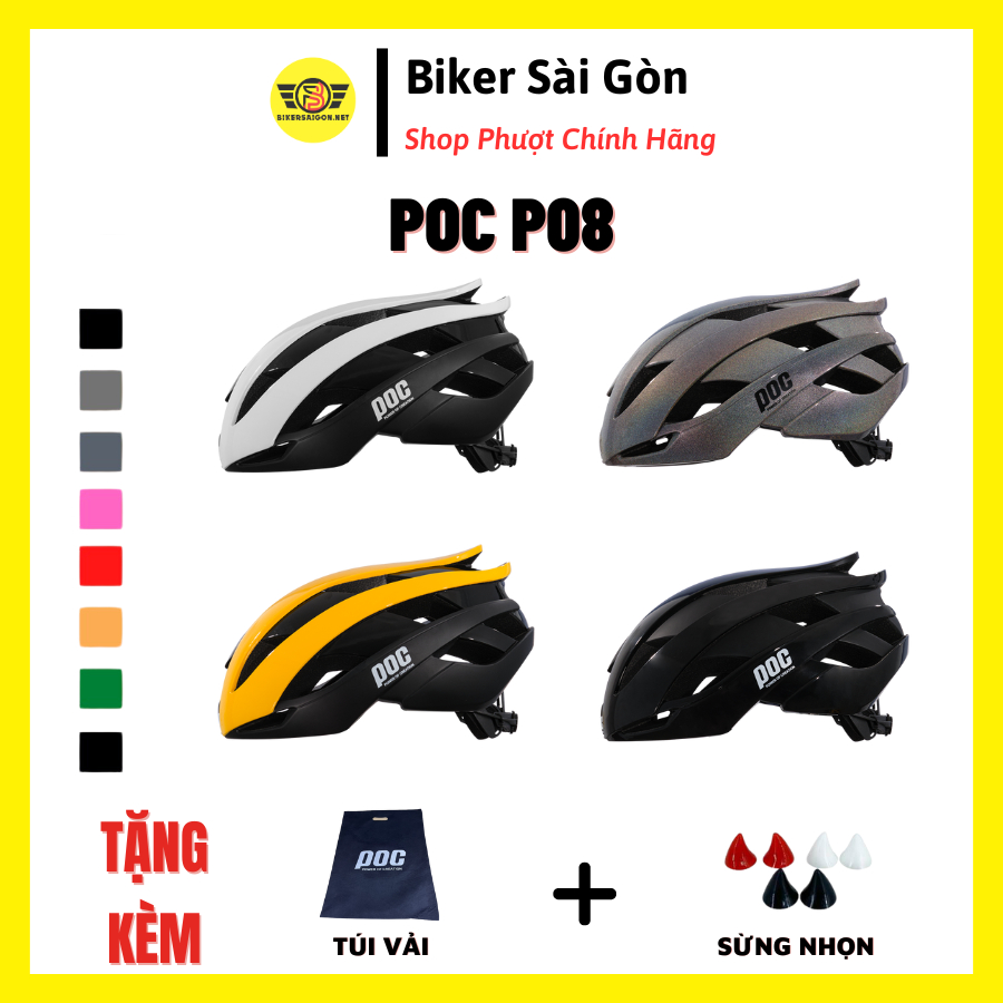 Mũ Bảo Hiểm Thể Thao Nón Xe Đạp Poc 08 P08 Độc Lạ Phù Hợp Nam Nữ - Biker Sài Gòn