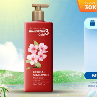 Dầu gội dược liệu thái dương 3 hoa đào