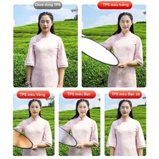 Tấm Hắt Sáng Tròn 2 Trong 1, Size 60cm/80cm, Tạo Ánh Sáng Mịn Và Tự Nhiên, Phù Hợp Chụp Ảnh Ngoài Trời, Studio - FCS
