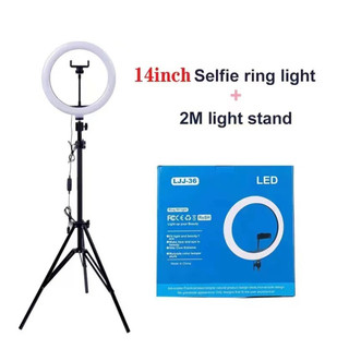 Đèn livestream 26 30 33 36cm có 3 màu ánh sáng hỗ trợ chụp ảnh quay video chuyên nghiệp