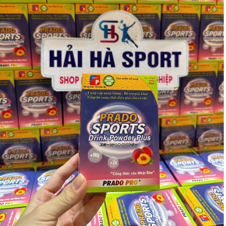 Thực Phẩm Bổ Sung Chất Điện Giải, Hỗ Trợ Giải Khát Prado Sports Drink Powder Plus Hương Đào (10 Gói 