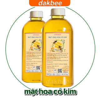 500ml Mật ong rừng hoa cỏ kim nguyên chất, giàu dinh dưỡng- dakbee - giàu dinh dưỡng, tăng cường sức đề kháng