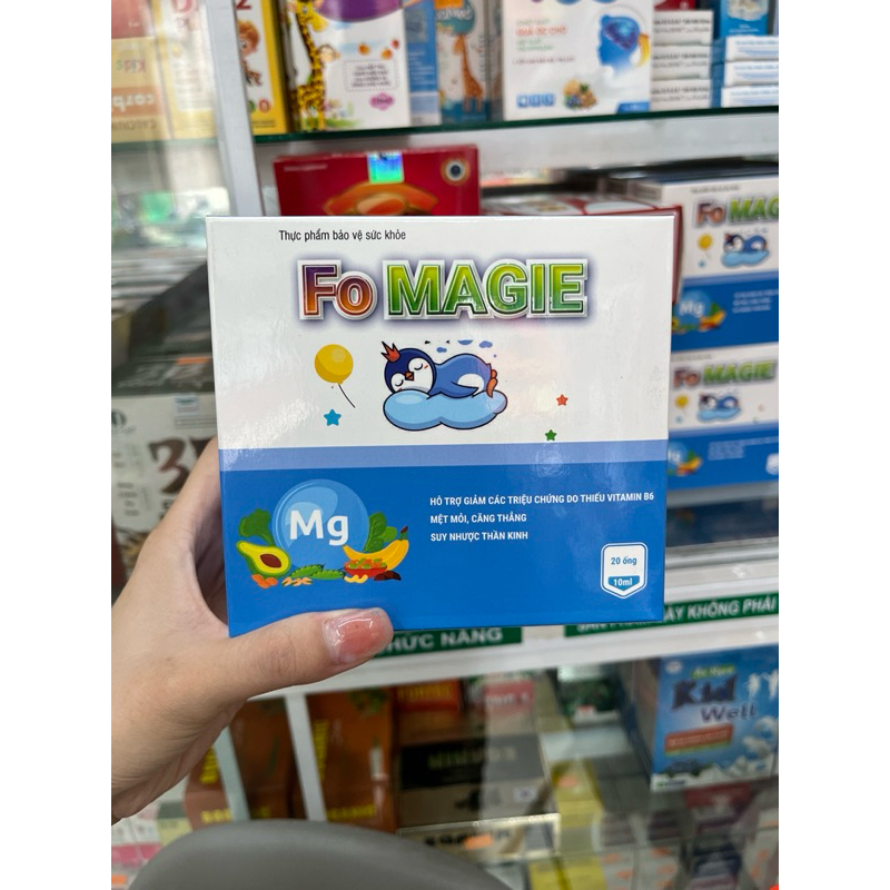 [CHÍNH HÃNG] Dung dịch uống FoMagie hỗ trợ giảm các triệu chứng suy nhược thần kinh, mệt mỏi (Hộp 20