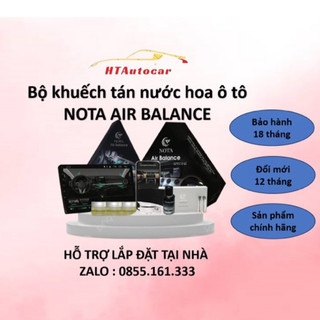 Nước hoa ô tô bộ khuyếch tán nước hoa khử mùi ô tô nota air balance