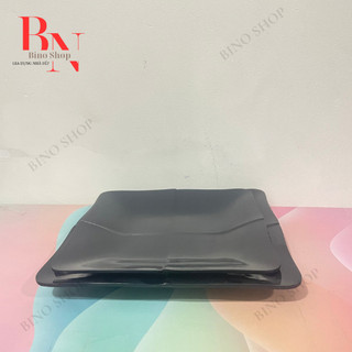 Dĩa Nhựa Melamine Vuông Đen