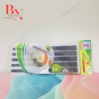 Đũa Nhựa Đen,Đũa Melamine Faraco ( Vỉ 10 Đôi)