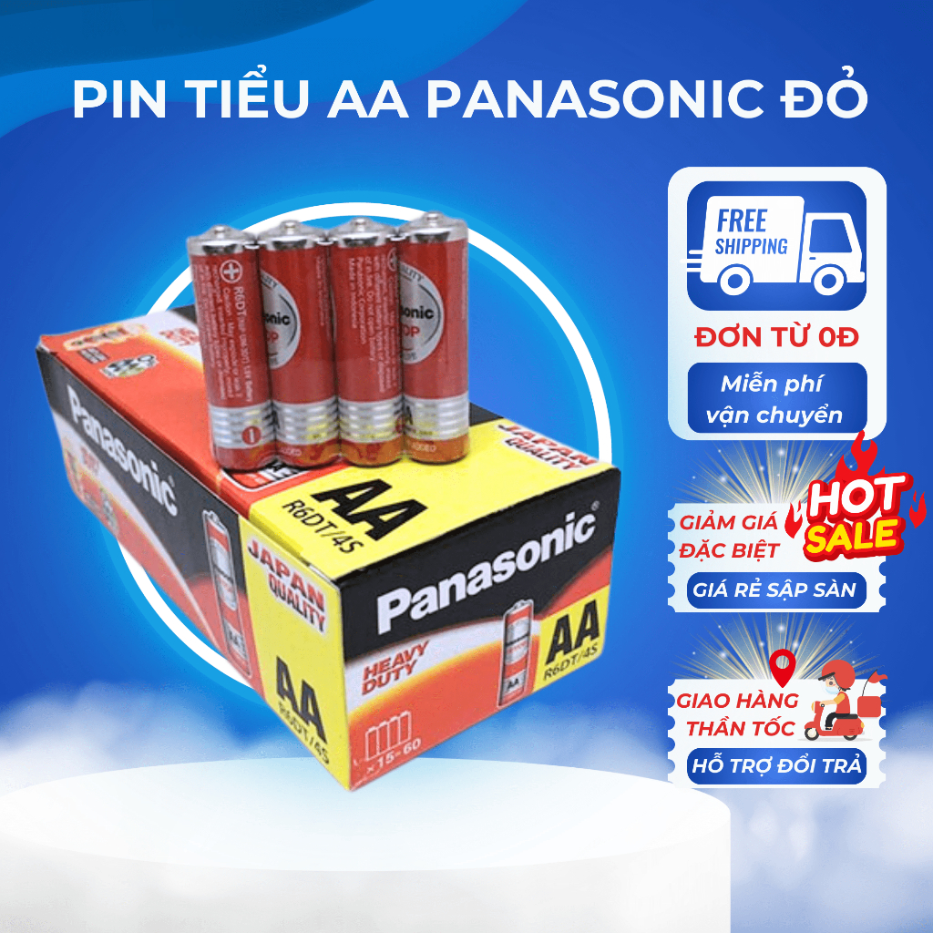 PIN tiểu AA PANASONIC đỏ (chính hãng )