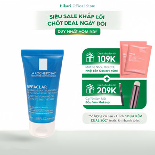 Sữa Rửa Mặt Cho Da Dầu Mụn, Nhạy Cảm La Roche-Posay Effaclar 50ml