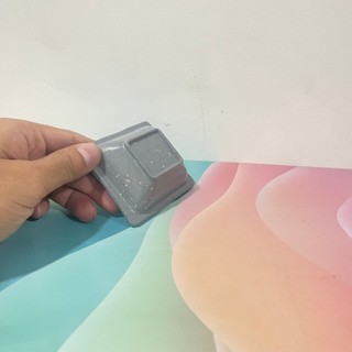 Chén Chấm Vuông Nhám Xám-CC41NX