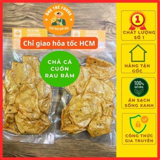 Chả cá cuốn rau răm, chả cá chiên mỏng, đặc sản quy nhơn, rất ngon khi chấm tương ớt - ông tré food