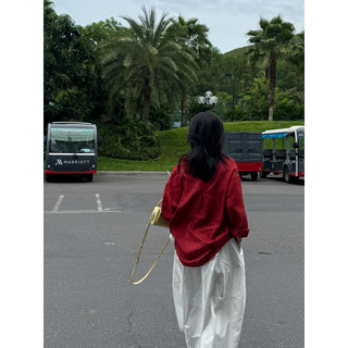 Áo sơmi mỏng thêu hình