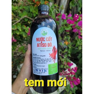 Combo 2 Siro Atiso đỏ( nước cốt Atiso đỏ ) chai 1 lít.