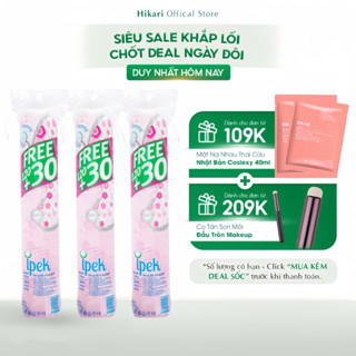 Bông Tẩy Trang Ipek Cotton Chính Hãng Siêu Mềm Mịn Không Xơ Bông Không Gây Rát Da 150 miếng