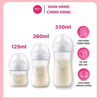 Bình sữa avent natural cổ rộng núm xoắn chống sặc mô phỏng tự nhiên cho trẻ sơ sinh mẫu mới 260ml chính hãng mỹ