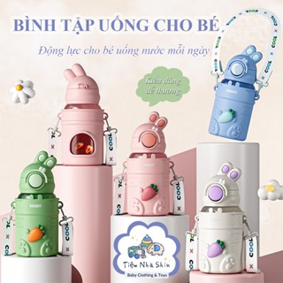 [XẢ KHO] Bình nước tập uống chống sặc hình thỏ dễ thương cho bé - Bình nước trẻ em chống đầy hơi - Tiệm Nhà Shin