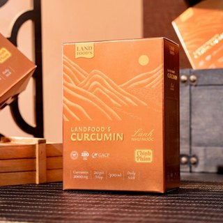Nước Nghệ Landfoods Nano Curcumin - Thải Độc Dạ Dày Hộp 20 gói