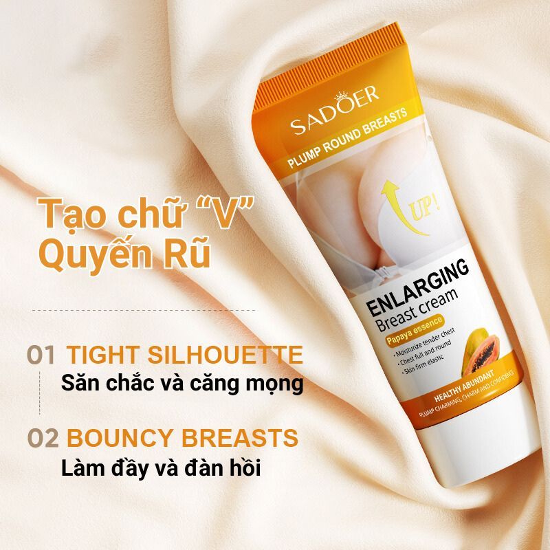 kem nở ngực tăng vòng 1 hiệu quả chính hãng Sadoer 60g kem nâng ngực upsize cho nữ Sa308