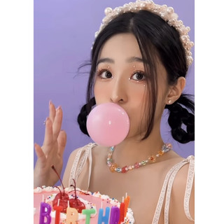 Vòng cổ Hoa trong suốt Handmade thiết kế bởi Aura