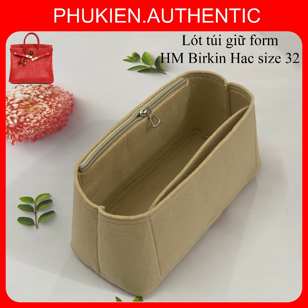 Lót túi giữ form HM Birkin Hac size 32 cao cấp | Shop nhận đặt lót form theo yêu cầu
