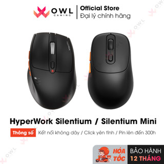 Chuột không dây HyperWork Silentium / Silentium Mini MS01 (Hàng chính hãng)
