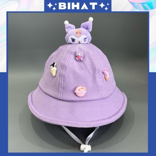 Nón tai bèo kuromi cho bé gái - mũ tai bèo kuromi dễ thương cho trẻ em, nón bucket dễ thương mu224