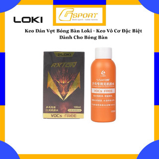 Keo vô cơ dán vợt bóng bàn loki 100ml - keo dán vợt đặc biệt dành cho bóng bàn - chính hãng loki - tặng kèm mút quét keo