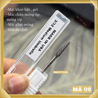 Đầu mài khoé bột Mỹ thép titan, mài da, mài chân móng úp