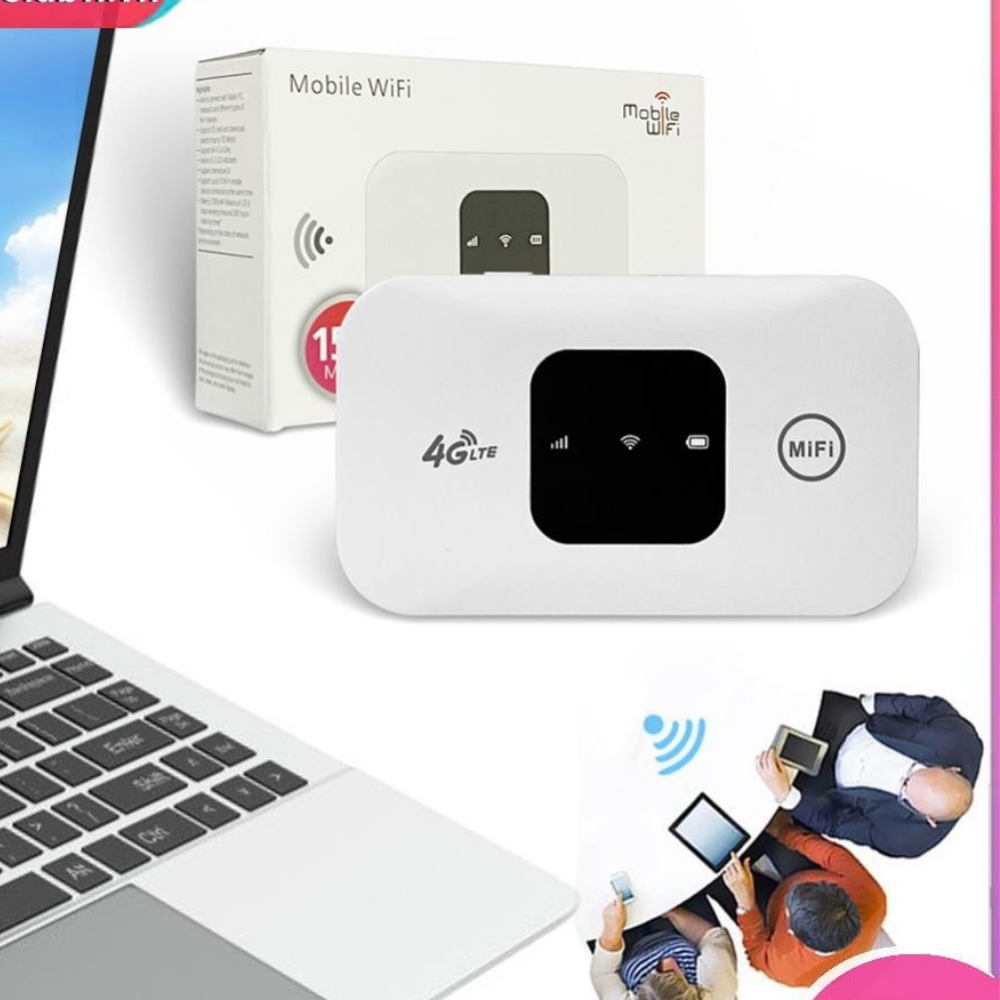 Máy phát wifi từ sim 4g, bộ phát wifi di động cầm tay tiện lợi pin sử dụng 6- 8 tiếng kết nối 10 thiết bị tốc độ 150mbps